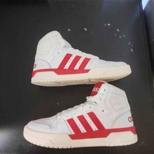 Adidas entrap mid 'white scarlet'